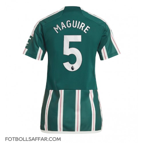 Manchester United Harry Maguire #5 Bortatröja Dam 2023-24 Kortärmad